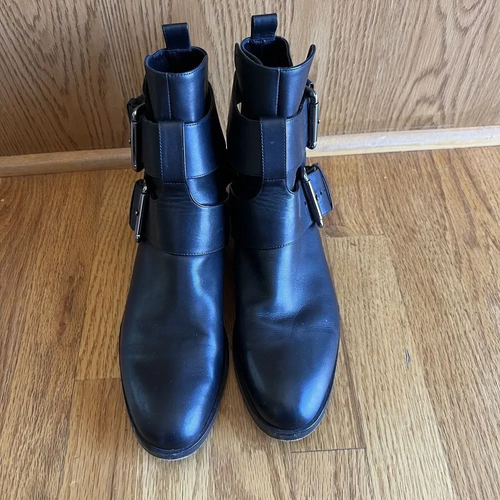 Pierre Hardy Ankle Boots Double Strap Cutout Leather Sz 9.5 | 39.5‎ Italy Moto - Picture 3 of 14